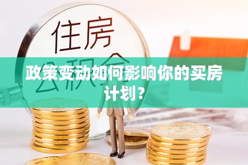 施秉政策变动如何影响你的买房计划？
