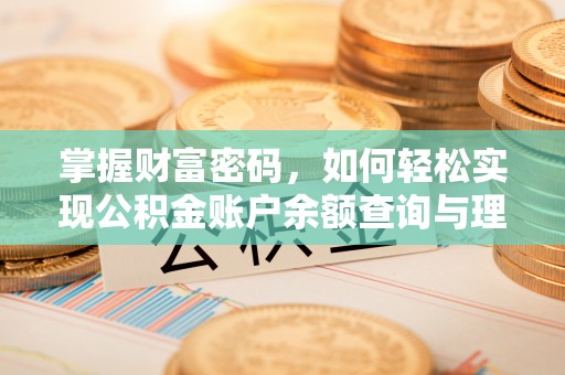 施秉掌握财富密码，如何轻松实现公积金账户余额查询与理财规划