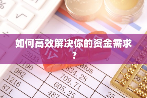 施秉如何高效解决你的资金需求？