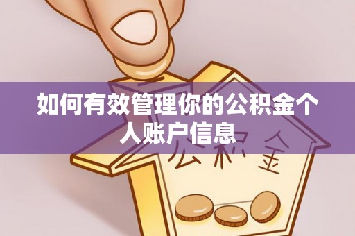 施秉如何有效管理你的公积金个人账户信息