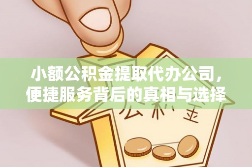 施秉小额公积金提取代办公司，便捷服务背后的真相与选择