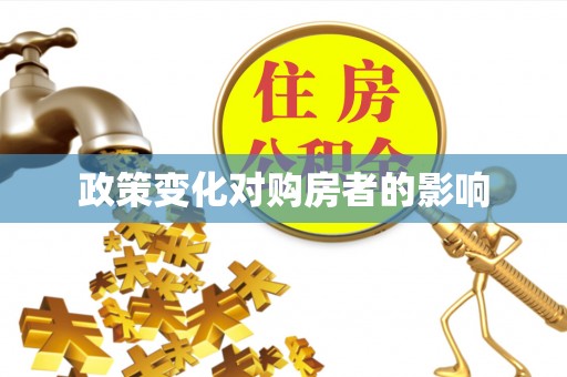 施秉政策变化对购房者的影响